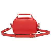 笑薇SmileWay女包包新款化妆小包糖果手提单肩斜挎女包包1591 西瓜红