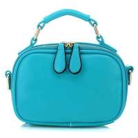 雪曼ShareModern女包新款斜挎小包化妆包手提单肩包包1593 蓝色