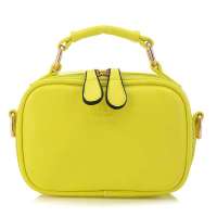 雪曼ShareModern女包新款斜挎小包化妆包手提单肩包包1593 柠檬黄