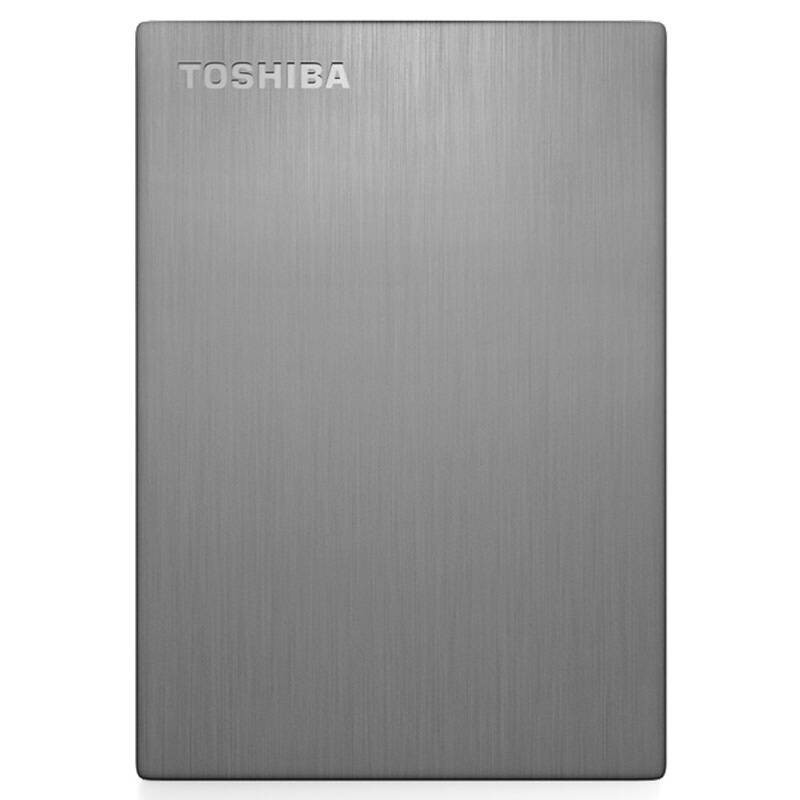 [赠硬盘包]东芝移动硬盘2.5英寸 恺乐slim超薄系列 (USB3.0)1TB(银色)