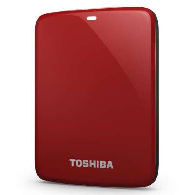 东芝移动硬盘恺乐V7 Connect分享系列 (USB3.0)750G(活力红)