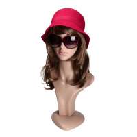 爱丽榭 Alyzee  秋冬天新款女士帽子毛呢礼帽 保暖时尚贝雷帽盆帽 C3001 红色