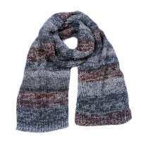 爱丽榭 Alyzee 意大利全进口时尚保暖女式2013冬季加厚针织围巾 B7019 灰色 均码