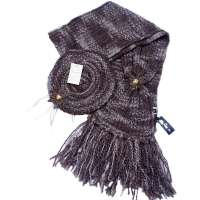 爱丽榭 Alyzee 意大利进口时尚保暖女式2013秋冬季加厚长款围巾 B7020 深咖色 均码