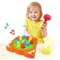 仙邦宝贝 旋转打地鼠早教益智玩具 音乐锤锤乐小猎手 2018