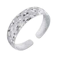 蒂尔凯斯 银手镯 银饰 女款 S999纯银手镯子 千足银 满天星 33(±1)g