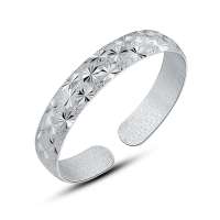 蒂尔凯斯 银手镯 银饰 女款 S999纯银手镯子 千足银 众星攒月 26(±1)g