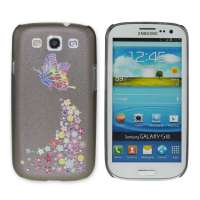 卡乐菲三星i9300超薄PC浮雕壳01025深灰-蝶恋花