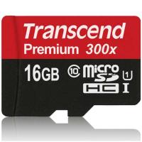 创见(Transcend)16G(UHS-I300X)高速存储卡(MicroSD)