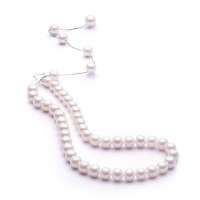 珍珠皇后PearlQueen正圆高档时尚天然珍珠项链-别致