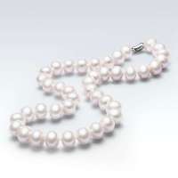 珍珠皇后PearlQueen超大天然珍珠项链银扣-倾情