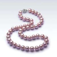 珍珠皇后PearlQueen稀有彩色天然珍珠项链-紫灵