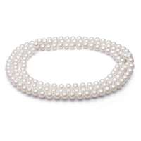 珍珠皇后PearlQueen一款多戴百搭圆形天然珍珠长链-琉璃