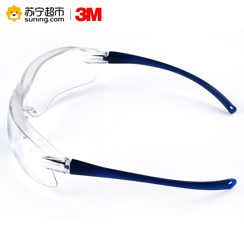 3M 10434中国款流线型防护眼镜防护眼镜 防尘 防风镜(透明镜片,防雾)