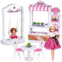 乐吉儿 蛋糕花店A009 芭比娃娃套装礼盒 女孩公主玩具