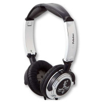 iFrogz(爱蛙)NervePipe勇者轻便头戴式个性音乐时尚耳机铬黑色