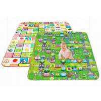 智乐美 环保儿童爬爬垫 室内垫 户外垫 大富翁+水果字母 双面爬行垫 大号 XY012