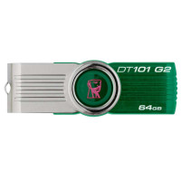 金士顿(Kingston)DT101G2 64GB U盘(绿色)