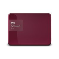 西部数据(WD)My Passport Ultra 升级版1TB 2.5英寸 野莓红 移动硬盘WDBGPU0010BBY