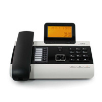 TCL136 电话机 来电显示 来电报号 办公 时尚 座机 (黑色)