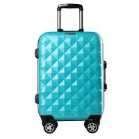 泊客行者 钻石切面系列拉杆箱 ABS+PC-721-26寸蓝色银框