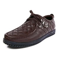 木村树纯色牛皮男单鞋正装鞋系带系列包边MM371451M