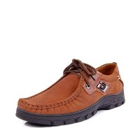 木村树新款真皮休闲鞋韩版时尚系带男MM382051M