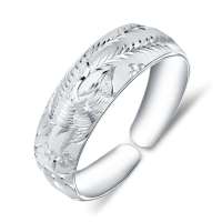 宝萃银楼 S999千足银手镯 凤凰涅槃银手镯 银饰品手镯手环