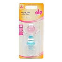 昵哺NIP婴儿安抚奶嘴带(颜色随机 带环 德国原装进口)