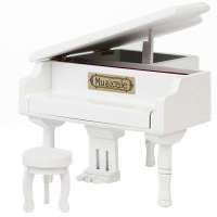 韵升 原木仿真系列 白色三角钢琴/Y10015 天空之城