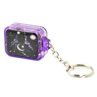乐音园 18音神秘星空音乐盒钥匙扣-紫色双子座 韵升机芯 天空之城