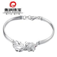 衡润 千足银手链 金鱼 女款 民族风银饰品 时尚饰品