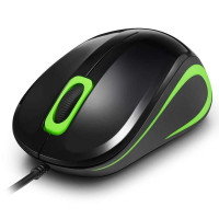 多彩光电鼠标M133BU(黑绿)