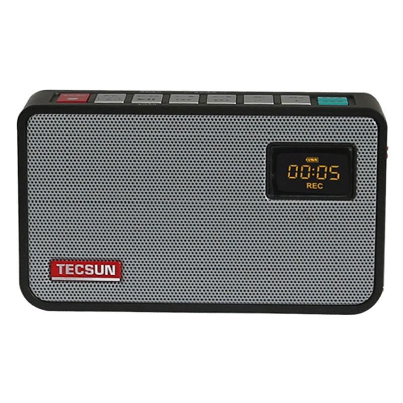 德生(TECSUN) ICR-100 黑色 收音机 复读机 插卡音箱 录音机 老年人广播半导体 英语学习机 电脑小音响图片