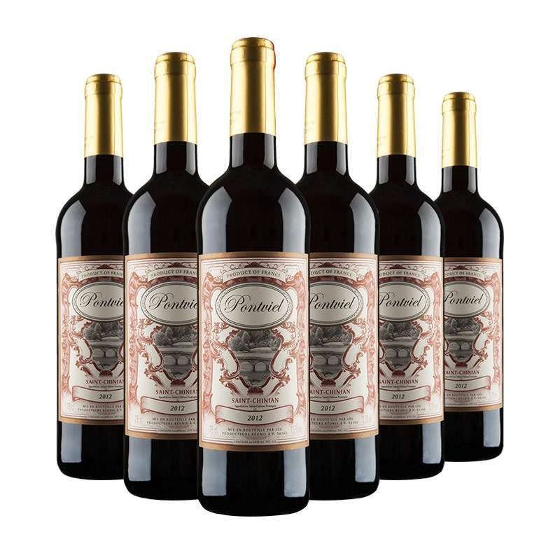 法国香榭尚品康桥城堡干红葡萄酒6支装(750ml*6)