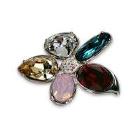 禾场尚腾 奥地利进口水晶 高贵花儿 胸针