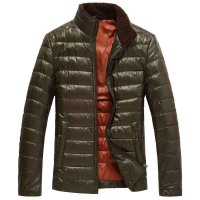 红豆男装商务休闲五彩无帽立领轻薄款羽绒服ZYDL369