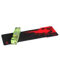 地狱火鼠标垫地狱火蝎子王泼墨版巨无霸游戏专用鼠标垫-速度版（超大号）中国红3毫米厚