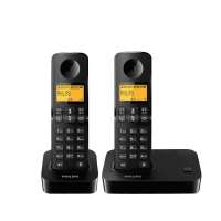 飞利浦(Philips)DCTG190 数字无绳 电话机 座机 正品一拖一(黑色)