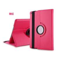 琪瑞(CHEENERGY) 苹果ipad5 air 平板电脑保护套 精品PU 360°旋转款皮套 玫红