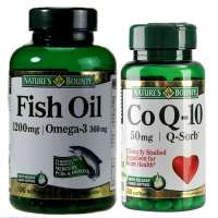 自然之宝 辅酶Q1060粒 欧米伽-3鱼油100粒 组合 (保护心脏 血管畅通)