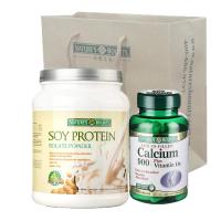 自然之宝大豆蛋白质粉455g+液体钙120粒 组合