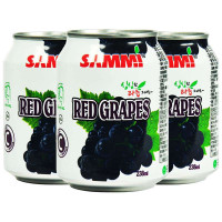 三蜜红葡萄果肉果汁饮料238ML*3