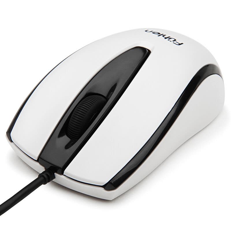 富勒（Fuhlen）L600 USB有线笔记本电脑键鼠吃鸡游戏办公家用商务键盘鼠标套装 白色图片