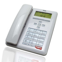 TCL 电话机HCD868(210)TSD 来电显示电话机(雅致白)