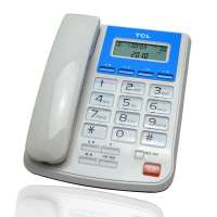 TCL 电话机HCD868(201)TSD 来电显示电话机 (雅致白)