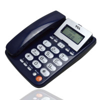 TCL 电话机HCD868(202)TSD 来电显示电话机 (深蓝色)