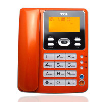 TCL 电话机HCD868(205)TSD 来电显示电话机 (珠光橙)