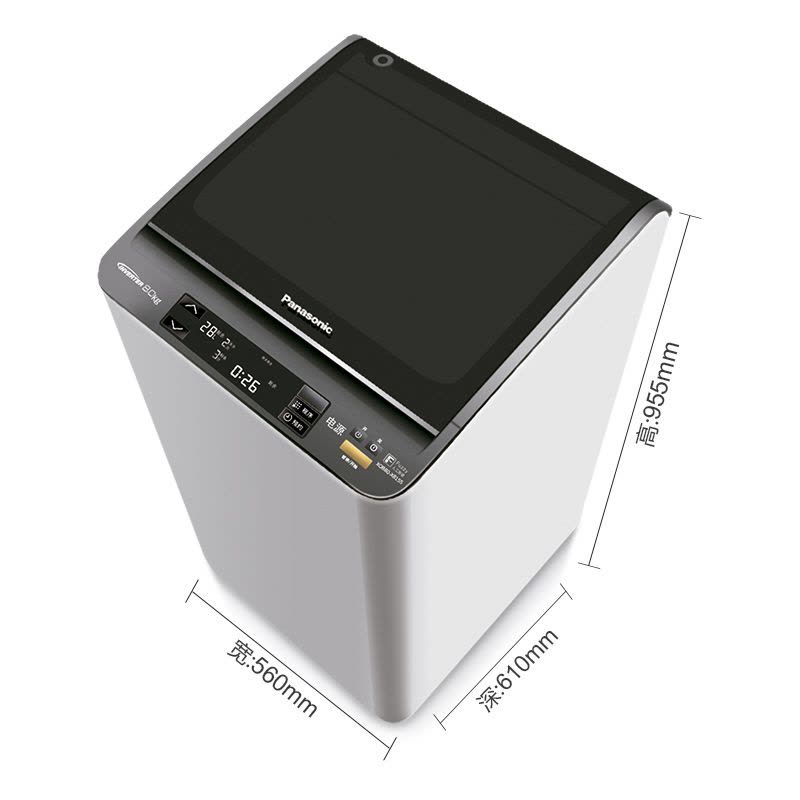 松下(Panasonic) XQB80-X8155 8公斤 静音节能 专业羽绒洗 离心洗衣 全自动波轮洗衣机(银色)图片
