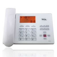 TCL 电话机HCD868(126)TSDL 来电显示电话机 (雅致白)